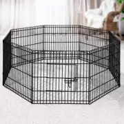 Pet Dog Playpen Foldable Puppy Crate 8 Panel Fence Exercise Play Pen Enclosure
