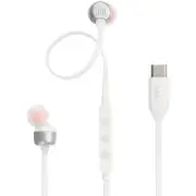 JBL Tune 310C USB-C Wired In-Ear Headphones (White)