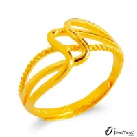 在飛比找momo購物網優惠-【JING YANG 晶漾】黃金戒指旋律(1錢±0.05錢)