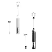 Handheld Milk Frother Electric Whisk USB Rechargeable Foam Maker 3 Speed Levels