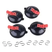 Suction Cup Anchor Heavy Duty Tie Down Car Mount Tarps Tents with Securing Hook
