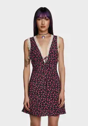 Sunlit Moments Mini Dress - Black