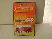 1983 MATCHBOX SUPERFAST #18 FIRE ENGINE LADDER TRUCK NEW ON DAMAGED CARD