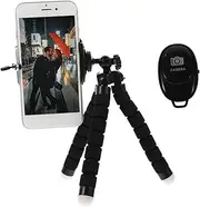 FONDOTIN 1Set Stainless Steel Photography Tripod Holder Camera Stand Triangle Phone Bracket for Mobile Devices for Stable Shots and Easy Operation