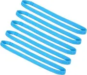 [HONMEET] 5pcs Elastic Sports Headband Football Headband Bands Head Band Bandanas for Men Elastic Hair Band Yoga Hairband Elastic Headband Running Headwrap Blue