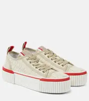 [Christian Louboutin] Christian Louboutin Super Pedro CL platform sneakers AU 7 beige