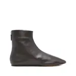 [Le Monde Beryl] Le Monde Beryl Luna Zip-detail Ankle Boots 41 IT BROWN