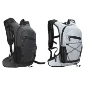 Cycling Backpack with Reflective Fabric Double Sided Net Pockets Water Bag