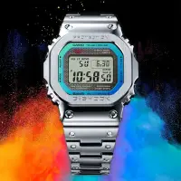 在飛比找Yahoo奇摩購物中心優惠-CASIO 卡西歐 G-SHOCK 全金屬 彩虹光譜 太陽能