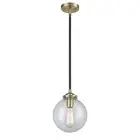 Innovations Beacon 8" Mini Pendant, 284-1S BB/Seed Glb - 284-1S-BAB-G204-8