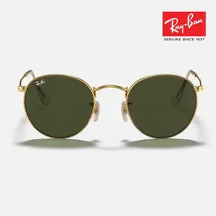 原廠正品【Ray-Ban雷朋】RB3447-001 圓形金屬太陽眼鏡