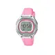 CASIO WATCH 卡西歐兒童清晰數字粉紅色冷光運動膠帶電子腕錶 型號：LW-203-4A【神梭鐘錶】