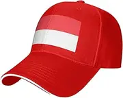 [SSIULUS] Indonesian Flag Casquette Cap Hats,Trucker,Baseball Cap with Snapback,Perfect for Summer,Golf