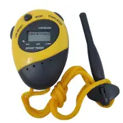Digital Handheld Sports Stopwatch Timer Alarm Note Pad Yellow Black new
