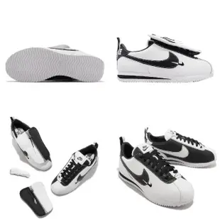 【NIKE 耐吉】休閒鞋 Wmns Cortez 女鞋 男鞋 黑 白 皮革 陰陽 紀念款 阿甘鞋(FJ7870-101)