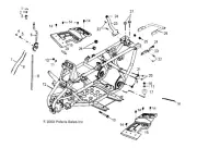 Polaris Shift Cable, Genuine OEM Part 0454234, Qty 1