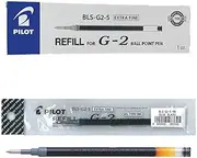 Pilot 0.5mm Extra Fine Gel Refill, Black (BLS-G2-5-B) - Pack of 12