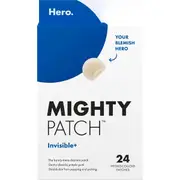 Hero Mighty Patch Invisible+ Hydrocolloid Patches 24 pack