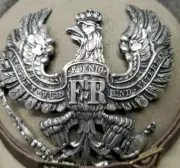 WWI Reproduction Prussian Pickelhaube Helmet Plate with Silver Aged Finish