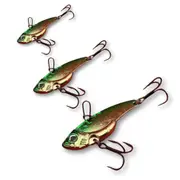 KAMIKAZE Metal Blades - Vibrating Lures 3 Pack (Aussie Green-Gold)