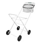 Hills Premium Laundry Trolley with Peg Basket Lightweight High Handle Foldable