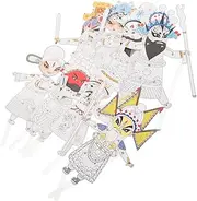 CORHAD 8pcs DIY Chinese Shadow Puppet Toy Set Kids Traditional Hand Puppet Craft Kit for Family Bonding Artistic Fun and Cultural Appreciation