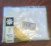 Vintage Penney's Twin Flat Sheet White 100% Cotton Fine Combed Percale NOS