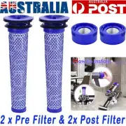 New 2x Pre & Post HEPA Filter V8 V7 Animal Replacement Vacuum fitting for Dyson
