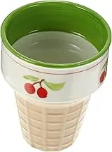 SHOWERORO Ceramic Pudding Cup Ice Cream Cup Stylish Milk Suitable for Breakfast Snack