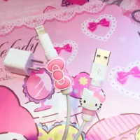 在飛比找樂天市場購物網優惠-FuNFang_現貨 hello kitty 充電線保護套 