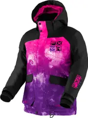 FXR Kicker Youth Snowmobile Jacket, pink-purple, Size 40 Pink Purple