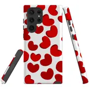 For Samsung Galaxy S22 Ultra Case, Armour Cover, Hearts