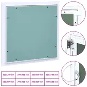 Access Panel with Aluminium Frame and Plasterboard Hatch Multi Sizes vidaXL