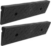 Driveway Transition Ramp 2pcs Car Ramps for Wheelchair Access Lightweight Plastic Anti-Slip Texture