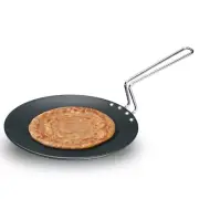 Hawkins Futura Hard Anodised Tava 26 cm, 4.88 mm (Black) Roti Chapati Tawa