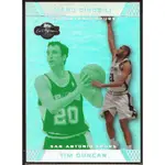 07-08 TOPPS CO-SIGNERS MANU GINOBILI PLATINUM #21 TIM DUNCAN