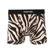 [Tom Ford Underwear] Tom Ford Underwear Zebra-print Briefs S BLACK/BROWN