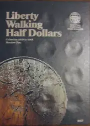 #9027 Whitman FOLDER FOR Walking Liberty Half Dollar 1937-1947