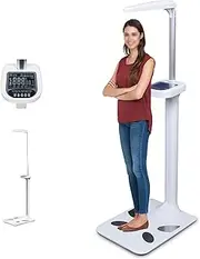 Medical Digital Scales, Smart Bluetooth Height and Weight Scale, Professional Physicians Scale with LCD Display, Voice Broadcast, Multifunctional Body Fat Analyzer, BMI Measuring Tool