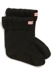 Hunter 1078 Unisex Kids Original Short Cable Knit Cuff Welly Boot Socks Size S