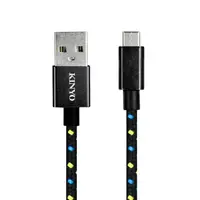 在飛比找松果購物優惠-【KINYO】Micro USB 鋁合金編織線 USB-B1