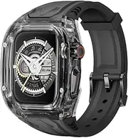 [DSWERUOF] Compatible Apple Watch 44mm/45mm One Piece Bands, Men's Bands for Apple Watch 9/8/7/6/5/4/SE (44/45mm).