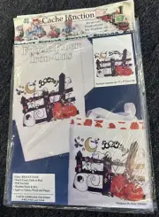 Cache Junction Velour Fabric Iron-Ons “Booo” Ghosts Pumpkins bats Halloween 7x9