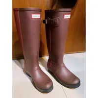 在飛比找蝦皮購物優惠-二手（含運）HUNTER BOOTS 雨靴  撞色女用雨鞋 