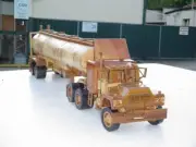 Hand made Mack R Model Timber Truck and Tanker Trailer one of a kind