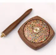 Knit Crochet Wooden Spinning Yarn Thread Spool Holder Yarn Winder Stand Tool