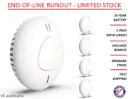 BRISBANE: 5x ANKA Wireless Photoelectric Interconnected Smoke Fire Alarm 10 yrs