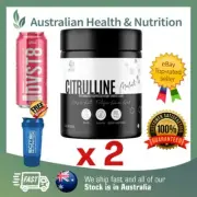 2 x ATP SCIENCE CITRULLINE MALATE + FREE SHIPPING & SHAKER & DVST8 CAN