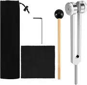 Aswalling 128 Hz Tuning Fork Weighted Bio-Acoustic Tuning Fork for Therapy 128 Hz Acoustic Slider Tuning Fork