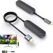 Wireless HDMI Transmitter and Receiver,Plug and Play Portable 2.4G/5G Streami...